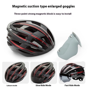 Casque de vélo de route de sport adulte personnalisable chargeant le feu arrière lunettes magnétiques fabriquées en usine