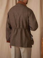 Blouson Bomber Homme ODM Décontracté Style Britannique Vintage Coupe Slim Polyvalent en Velours Côtelé pour Automne Hiver Design Chaud Trois Saisons