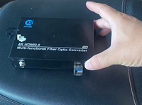 Extenseur de Fibre Optique 10G 1 Canal 4K60Hz avec Sortie Loop Locale EDIE et Audio Bidirectionnel 3.5 1 Canal 2.0