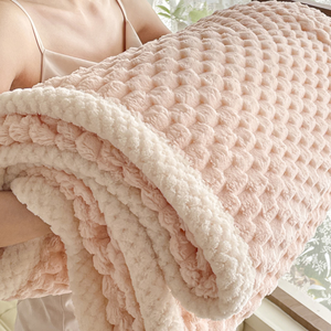 Custom Soft Solid Fluffy Plush Fur Velvet Blanket <strong>Throw</strong> Cozy Thicken Warm Flannel Fleece Blanket <strong>for</strong> Winter Double <strong>Bed</strong> <strong>King</strong> <strong>Size</strong> - Product Image 3