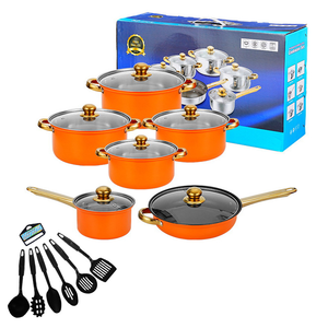 Juego de Utensilios de Cocina Antiadherentes de 12 Piezas para Uso Doméstico, Hotelero y Comercial, Ollas para Freír, Olla para Caldos, Cacerola para Guisos - Product Image 3