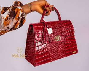 Dashiki écologique pour femmes avec matériaux en fibre et en cuir Logo Turnlock Aimant Pin Rivet D-Ring - Product Image 2