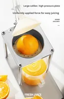 Presse-agrumes manuel multifonctionnel en acier inoxydable pour jus de fruits, extracteur d'orange et de citron de haute qualité