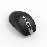 Harga pabrik 3D gaya untuk Bluetooth 2.4GHz Mouse komputer nirkabel beberapa warna dengan tombol samping dan tampilan baterai
