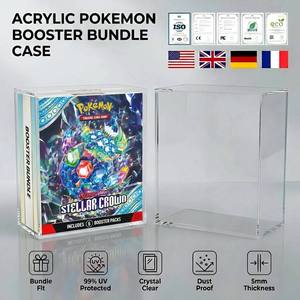   Estuche Acrílico con Tapa Magnética Resistente a los Rayos UV para Exhibición de Cartas Coleccionables TCG Scarlet & Violet Stellar Crown Booster Bundle - Product Image 1