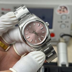 Relojes de Diseño Mecánico de Alta Calidad con Esfera Rosa - Product Image 4