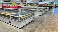 Vitrine Réfrigérée Commerciale Électrique Kenkuhl pour Supermarché, Congélateur Îlot en Gros