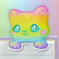 Clip en acrylique transparent double face personnalisé pour animation, en PP