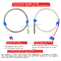 Sensor de Temperatura Industrial PT100 Tipo K y Tipo E con Tornillo Metálico M6/M8, Personalizable OEM, Medición con Resolución 1C