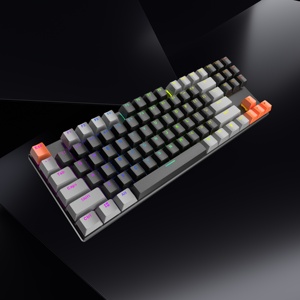 New BD87 <b>USB</b> Wired Mechanical <b>Keyboard</b> 87 Key LED Backlit With 17 Colors for PC Laptop ABS Plastic BD87 Wired RGB 75% Mechanical - Product Image 4