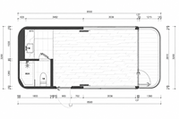 Maison capsule de luxe E5, maison préfabriquée modulaire, structure en acier galvanisé, balcon panoramique, système intelligent, hôtel de glamping