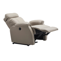 Canapé inclinable électrique moderne et confortable à une place, fauteuil inclinable réglable pour home cinéma avec plateau latéral