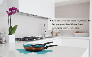 <span class=keywords><strong>Silicone</strong></span> <span class=keywords><strong>Pad</strong></span> Pot Liners Pan Bảo Vệ Để Xếp Chồng Và Bảo Vệ Đồ Nấu Nướng Của Bạn - Product Image 3