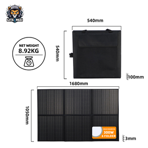 Stazione di Energia Solare Portatile ad Alta Efficienza con Pannelli OEM, Pannello Solare Flessibile Pieghevole 6 Volte da 300W per Ricarica Esterna - Product Image 5