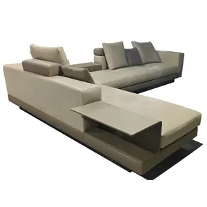 Set Sofa Minimalis Ruang Tamu, Furnitur Ruang Tamu Minimalis, Set Sofa Bentuk L & U, Pengiriman Cepat, Desain Simpel Italia Teratas Baru