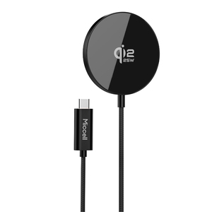 Miccell – Chargeur sans fil magnétique 3-en-1 25W à prix avantageux avec câbles <span class=keywords><strong>de</strong></span> données <span class=keywords><strong>de</strong></span> 1,2 m pour téléphone, montre et écouteurs - Product Image 6