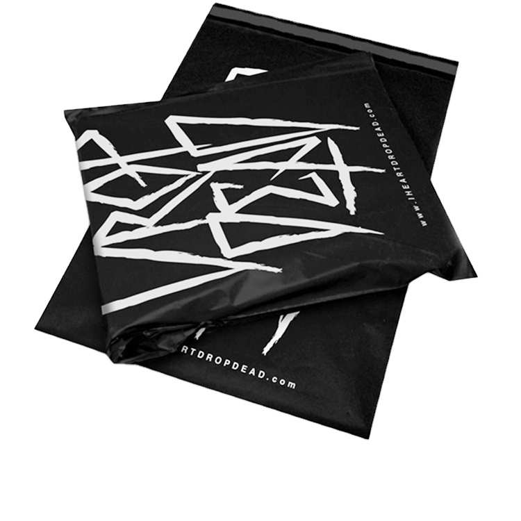 Горячая Распродажа, Черный Конверт для доставки, поли-доставка с индивидуальным принтом, почтовая сумка с собственным логотипом