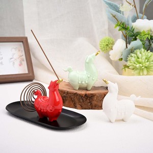 Quemador de incienso creativo de cerámica con diseño de adornos y la inscripción '<span class=keywords><strong>Money</strong></span> Coming Soon', bonito soporte de incienso con temática del año del caballo, regalo, soporte de incienso para interiores del hogar - Product Image 2