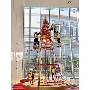 Árbol de Navidad Iluminado con Luces LED, Diseño en Espiral, Tamaño Personalizado, para Interiores y Exteriores, Plazas y Hoteles - Product Image 6