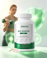 Complément de soutien articulaire au bore 5mg – Capsules certifiées GMP pour la santé immunitaire et la fonction cardiovasculaire adulte – 2 capsules par jour