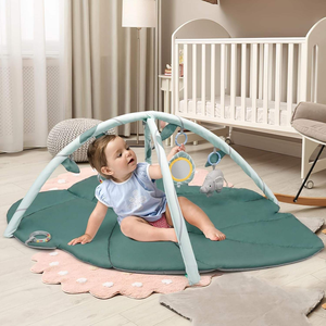 Gimnasio de Juego para Bebés con Diseño de Bosque de Hojas Verdes, Lavable a Máquina, Tapete de Actividades Montessori para Estimulación Temprana con Juguetes Colgantes, Regalo para Recién Nacidos - Product Image 6
