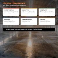 Peinture époxy pour sols, transparente comme du cristal, résistante à l'usure, antidérapante, pour la maison, le garage, l'usine, l'atelier, le béton