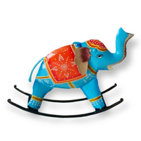 Elefante de Hierro Artesanal Ecológico, Adorno Decorativo de Diseño Moderno para Sala de Estar, Dormitorio u Oficina, Ideal para Regalo