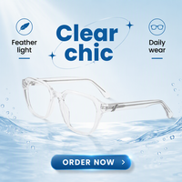 Montures de lunettes ovales unisexes en acétate anti-lumière bleue, lunettes de vue classiques et tendance