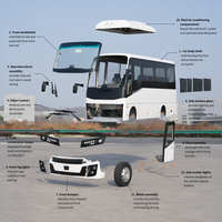 Autobús Eléctrico Premium de 7.8m para Carretera, Transporte Escolar en África, 30 Asientos, Autobús Eléctrico con Batería CATL, Cero Emisiones