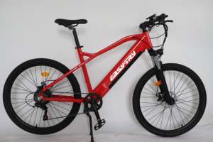 Vélo de montagne électrique à bas prix d'usine, cadre en alliage, fourche à suspension, frein à disque, batterie au lithium intégrée, Bicicleta Eléctrica - Product Image 5