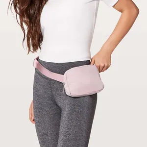 Nylon neoprene pink olive green hip pack ladies mobile phone mini sling bags for women in 2022