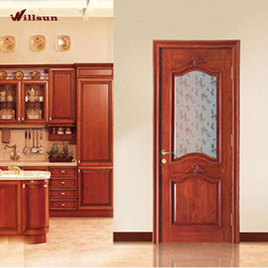 ประตูภายในลดราคาพิเศษ พร้อมกระจกฝ้าครึ่งบาน สีขาว สำหรับห้องอาบน้ำ - Product Image 4