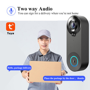 1080P Smart WiFi <strong>Video</strong> Doorbell with Camera, 2MP HD Two-Way Audio Tuya App Control, Waterproof Home Security <strong>Intercom</strong> System - Product Image 3