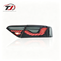 Feux arrière LED de haute qualité pour Audi A5/A5L 2008-2016, effet écailles de dragon, rouge, 12V, état neuf, prix bas, 10000 lumens, 6000K
