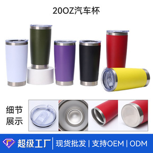 Insulated Vacuum Cup 304 Stainless Steel 830ml Straight Body Travel Coffee Mug Red Color Customizable - Product Image 3