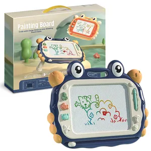 Büyük boy sevimli yengeç silinebilir boyama öğrenme pedleri yazma tableti çocuk manyetik Doodle çizim tahtası oyuncaklar