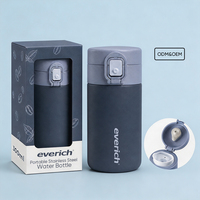 Mug isotherme Everich 300 ml en acier inoxydable sans BPA avec couvercle pop-up facile à nettoyer pour boissons chaudes et froides