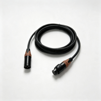 Câble de signal DMX étanche IP65 à 3 broches, cordon XLR blindé 2 conducteurs, conducteur en cuivre, PVC pour connexion d'éclairage de scène