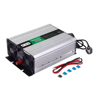 1000w CPS1000 5A/10A saf sinüs dalga çevrimdışı 1000W ev UPS güç inverteri için USB portu ev kullanımı