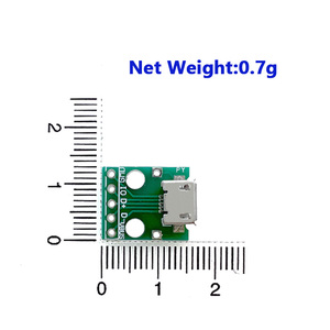 Oky3447 Micro USB để Dip Adapter 5Pin nữ nối B loại PCB chuyển đổi 2.54 mét - Product Image 4