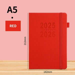 2026 Hardcover PU Leather Planner Plain Ruled Paper Daily Scheduler With <strong>365</strong> Annual Calendar <strong>Personalized</strong> <strong>Office</strong> &amp; School Agenda - Product Image 5