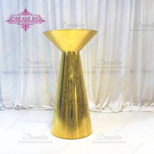 Mesa <span class=keywords><strong>de</strong></span> Bar Redonda <span class=keywords><strong>de</strong></span> Metal Dorado y Vidrio, Moderna y Resistente, para Hogar, Bar, Hotel, <span class=keywords><strong>Parque</strong></span>, en Oferta - Product Image 2