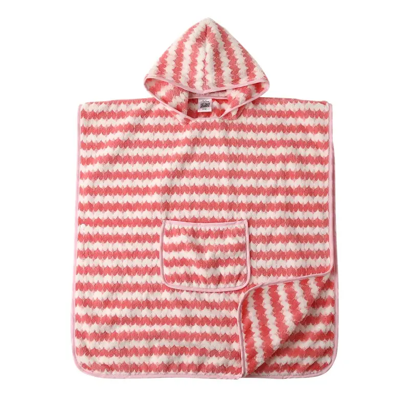 Capa de banho infantil com capuz desenho 100% algodão toalha de roupão de bebê sem torção