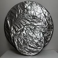 Réflecteur photographique 5-en-1 en nylon de 110 cm, diffuseur de lumière, panneau réfléchissant multi-disques pliable pour studio portable