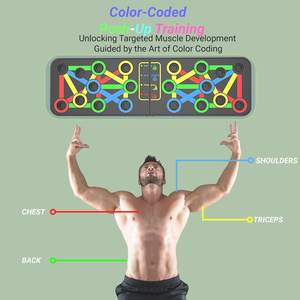 휴대용 다기능 접이식 14 in 1 남성 및 여성용 푸시 업 바 근력 훈련 장비 푸시 업 랙 보드 - Product Image 3