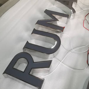 Letrero de letras de construcción Letras de canal de día/noche personalizadas Letreros de negocios iluminados en negro/blanco - Product Image 5