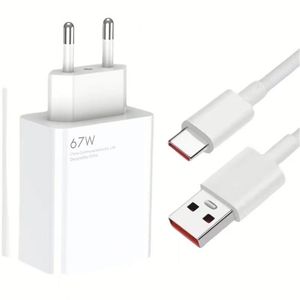 High Quality Fast Charger 67W Quick <b>Charge</b> <b>Type</b> <b>C</b> <b>Cable</b> USB Wall Charger 6A Data <b>Cable</b> for Mobile Phones - Product Image 1