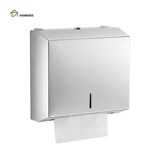 popular manual paper towel dispenser stainless steel tissue box towel holder for hospital kitchen bathroom