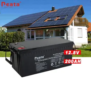 Neata Bateria de íon de lítio para armazenamento de energia solar, 12v 24v 48V 100ah 200ah 300ah 400ah, recarregável, ciclo profundo