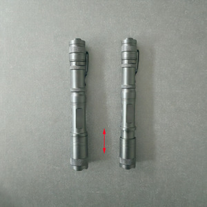 <b>Led</b> <b>Flashlight</b> 2 Section AA Telescopic With Pen Clip High Power For Hiking Camping Daily Use - Product Image 1